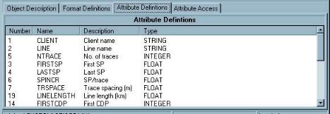 Attribute Definitions tab page